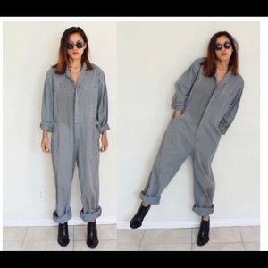 Vintage blue work mechanic jumpsuit coveralls